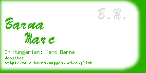 barna marc business card